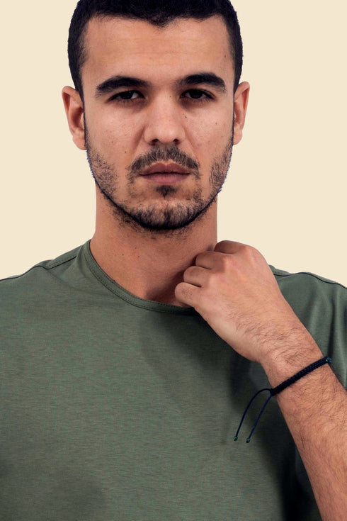T-Shirt in cotton jersey with round neckline